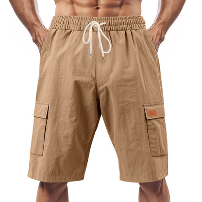 Herren Cargo-Shorts Bequem Vieltaschen Elastisch