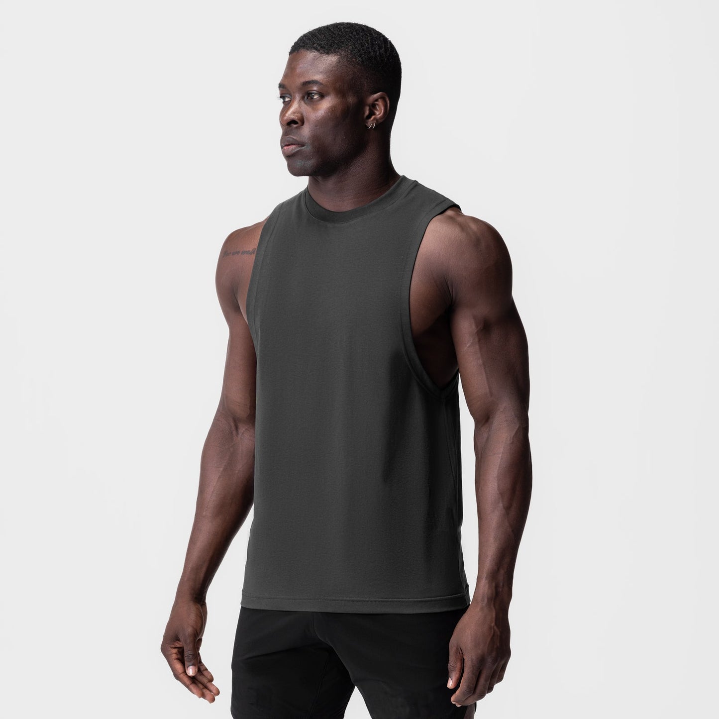 Herren Sportshirt Muscle Fit Leicht Baumwolle Athletisch