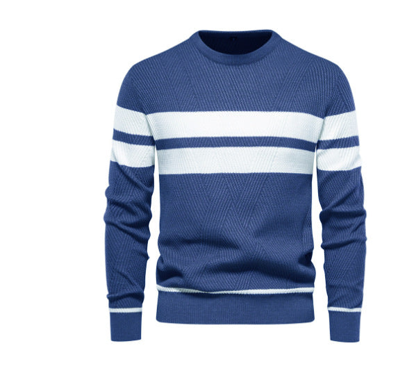 Herren Strickpullover Modern Streifen Design Klassisch
