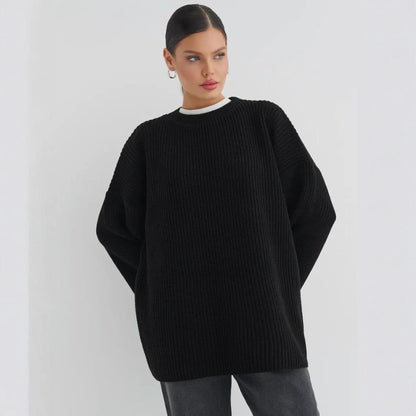 Damen Strickpullover Oversized Modern Großzügig