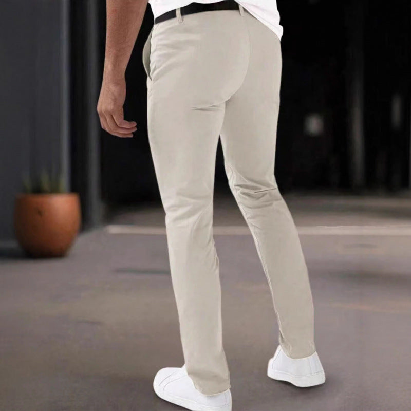 Herren Chino Hose Slimfit Mit Taschen
