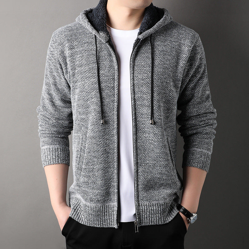 Herren Mode Jacke mit Kapuze und weich gefüttertem Innenfutter Berlin.