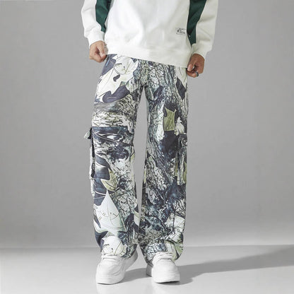 Herren Cargohose Modern Bequem Muster Hose