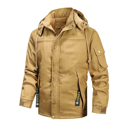 Herren Winterjacke Isoliert Verstellbare Kapuze Outdoor