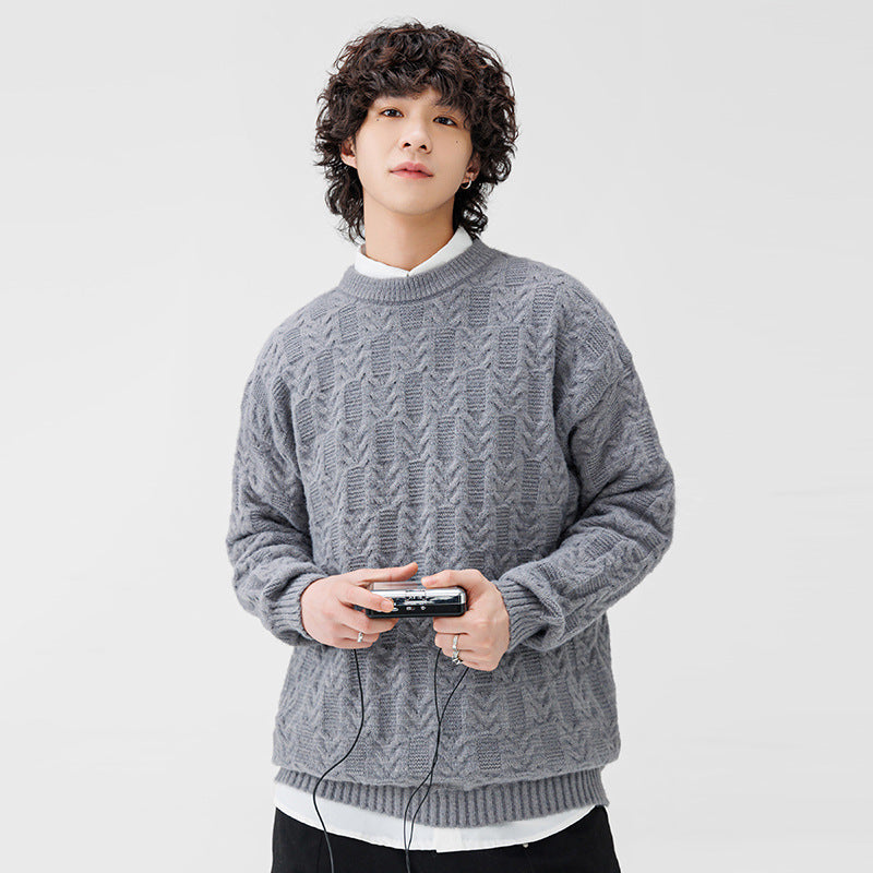 Herren Pullover Grobstrick Klassisch Modern