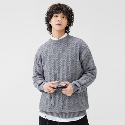 Herren Pullover Grobstrick Klassisch Modern