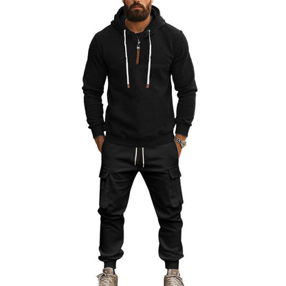 Herren Fleecepullover mit Cargo-Hose Funktionell Modern