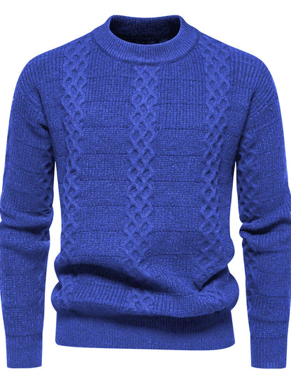 Herren Strickpullover Hochkragen Modern Style