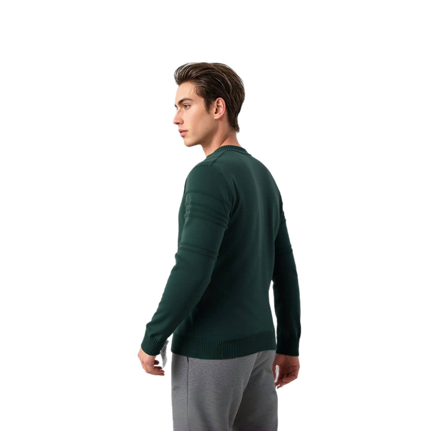 Herren Pullover Modern Strukturdesign Hochkragen