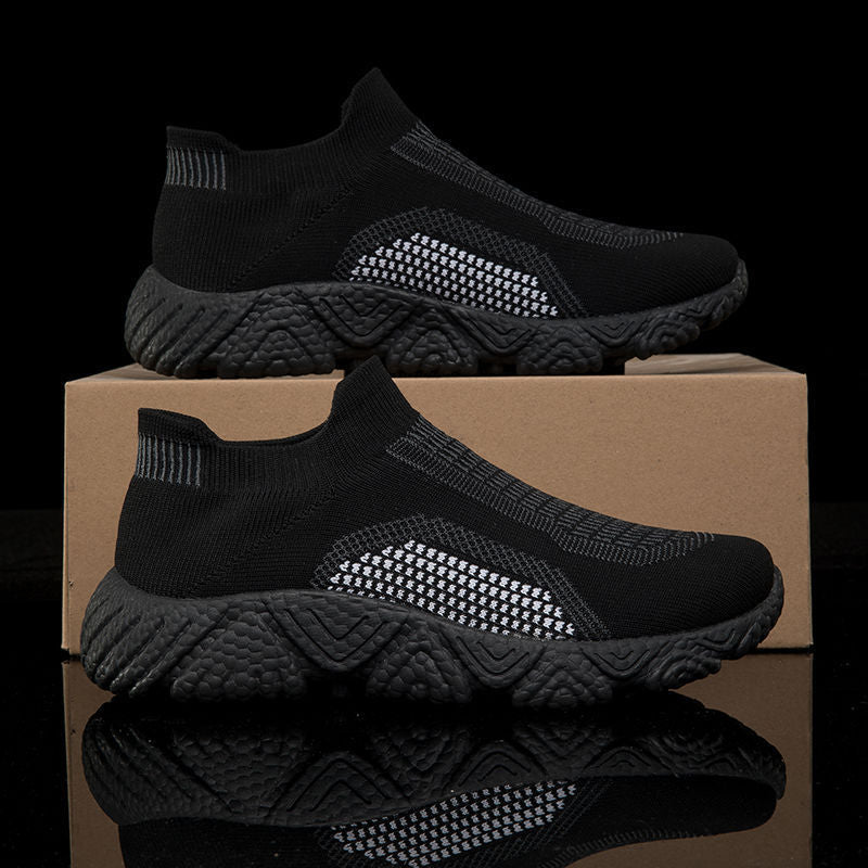 Damen Sneaker Atmungsaktiv Strick Schuhe Rutschfest