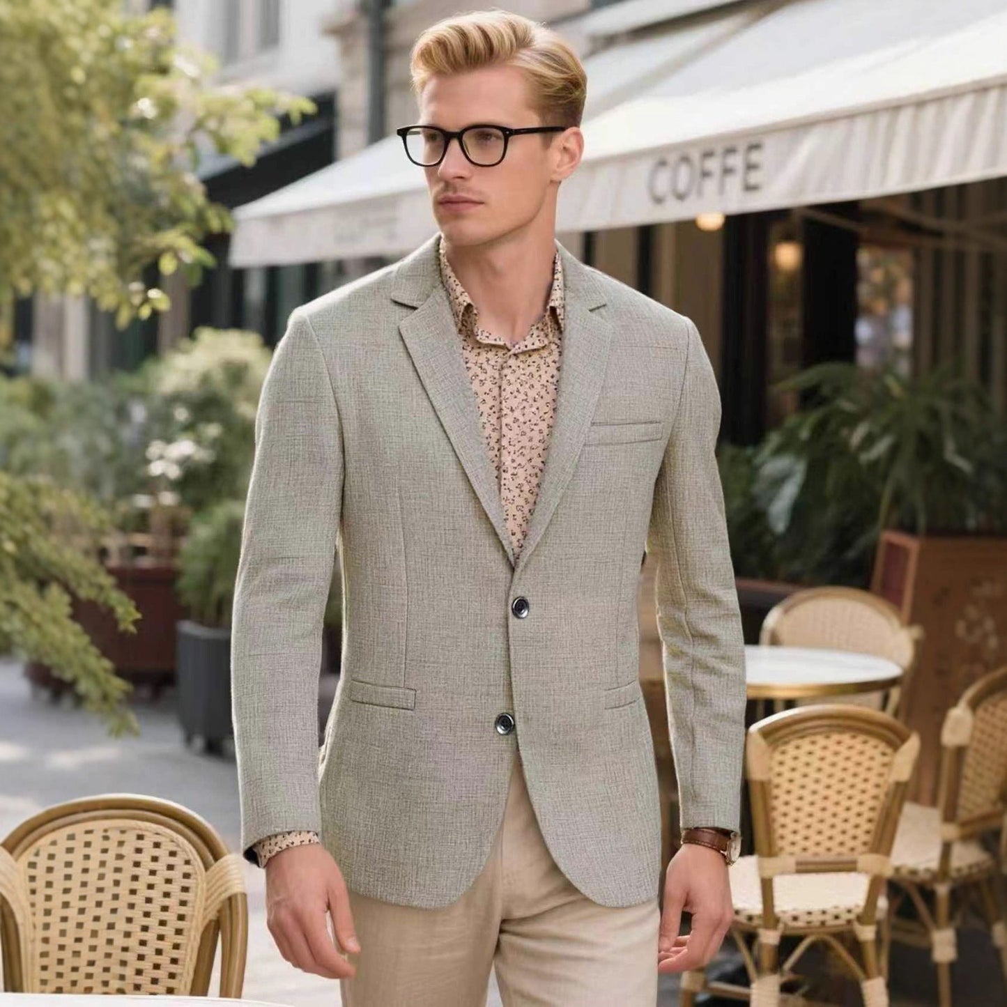 Leichter Sommerblazer Herren Modern Slim Fit - BerlinGlamour