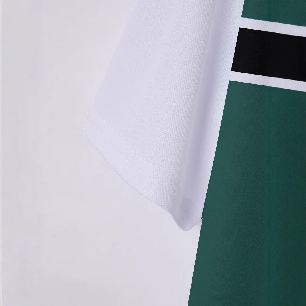 Herren Poloshirt Kurzarm Streifenmuster Modern