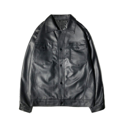 Lederjacke Herren Modern mit Brusttaschen