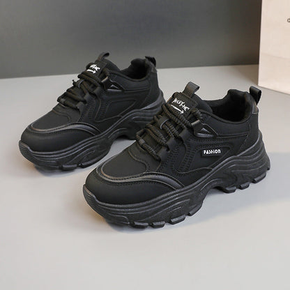Damen Sneaker Sportlich Chunky Rutschfest Komfortabel