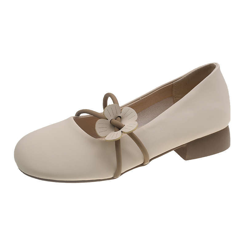 Damen Ballerinas Bequem Florale Riemen Spitze
