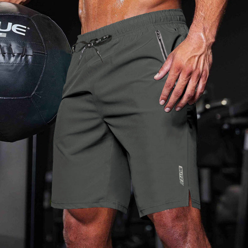 Herren Trainingsshorts Sportlich Elastisch Mit Taschen