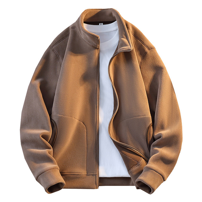 Herren Fleecejacke Warm Praktisch Reißverschluss - BerlinGlamour