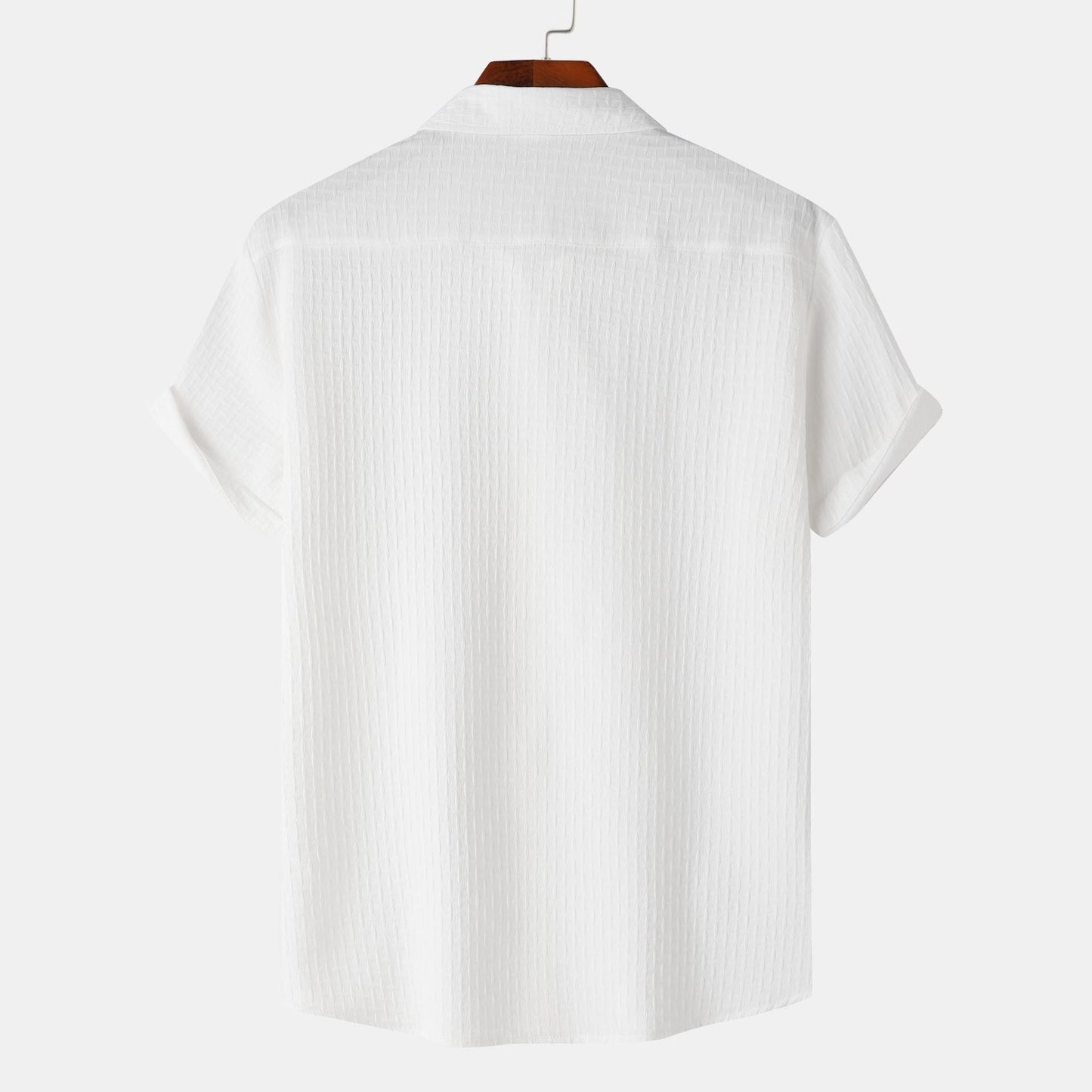 Herren Kurzarmhemd Atmungsaktiv Elegant Modern