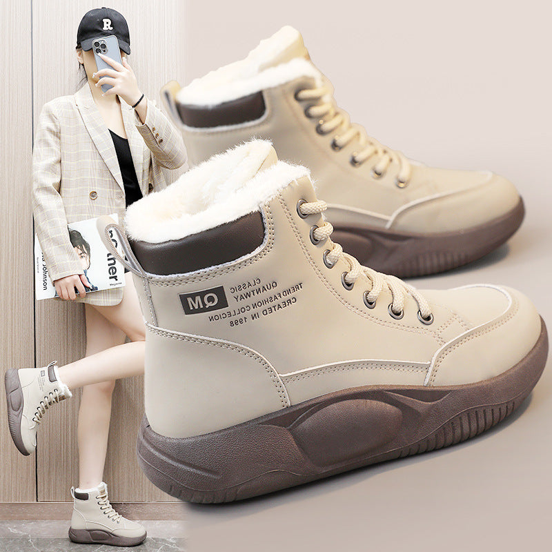 Damen Sneaker Gefüttert Warm Rutschfest Schuhe Winter