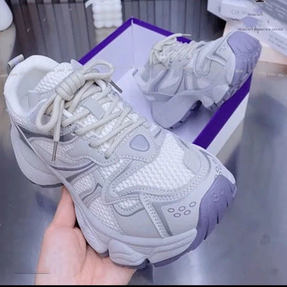 Damen Sneaker Sportlich Leicht Mit Luftdurchlässigem Mesh - BerlinGlamour