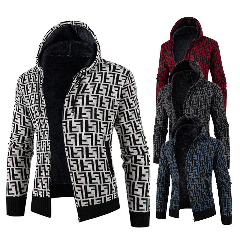 Herren Strickjacke Zopfmuster Kuschelig Modern - BerlinGlamour