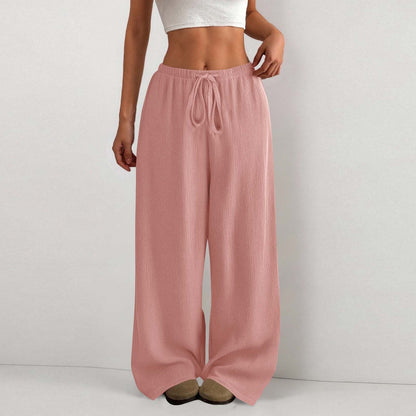 Damen Sommerhose Leicht Bequem Gummizug elastisch