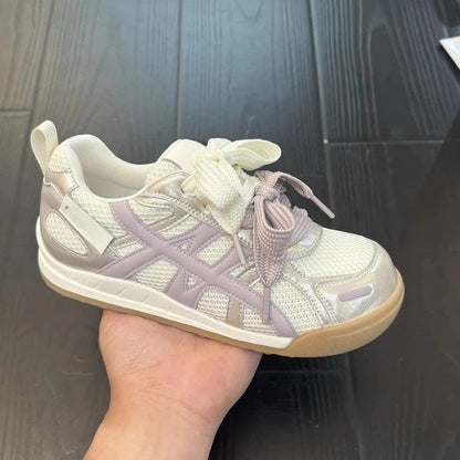 Damen Sneaker Sport Mesh Atmungsaktiv Schnell Schnüren