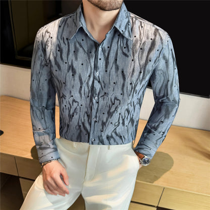 Herren Hemd Slim Fit mit Streifenmuster Modern