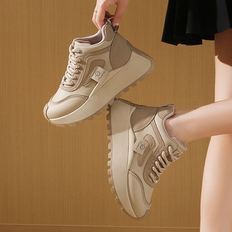 Damen Sneaker Chunky Sportlich Rutschfest Bequem