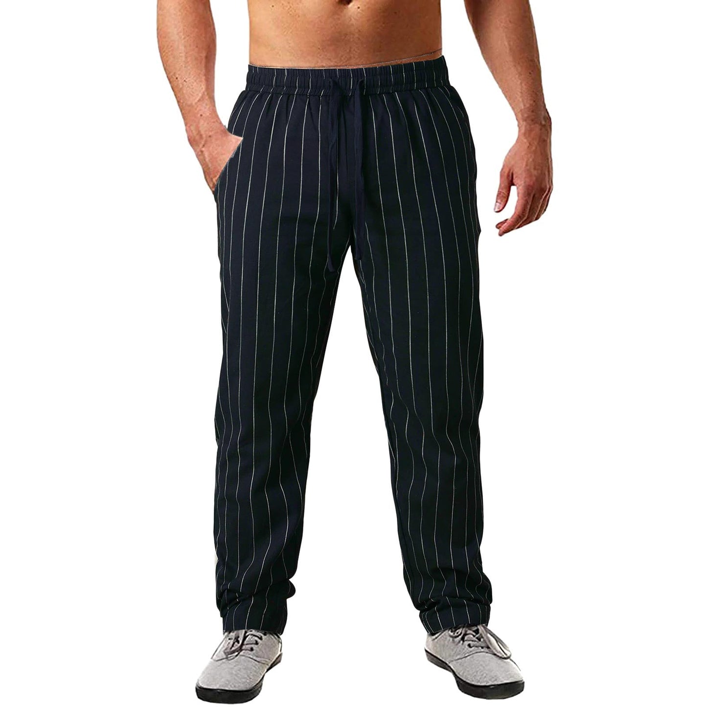 Herren Freizeithose Modern Mit Seitentaschen