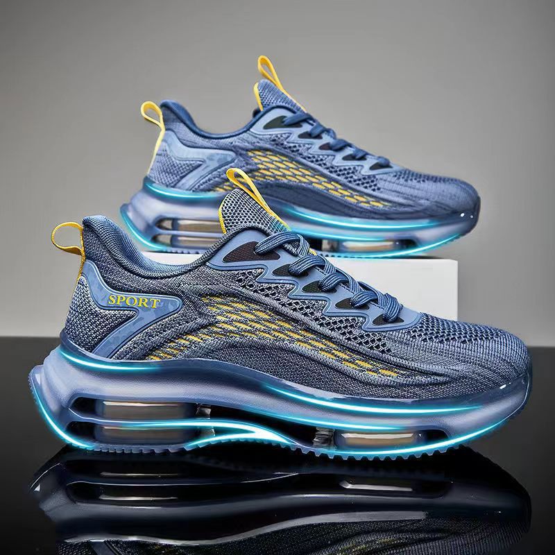 Damen Sneaker Sportlich Luftpolster Weiß - BerlinGlamour