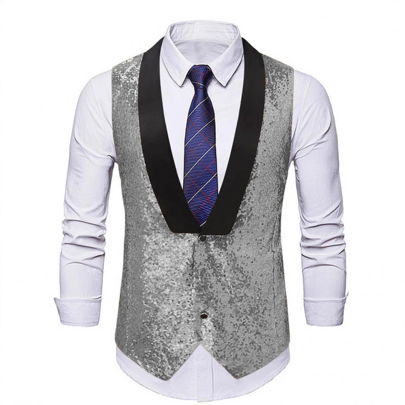 Herren Weste Glitzer Abendmode Berlin Stil