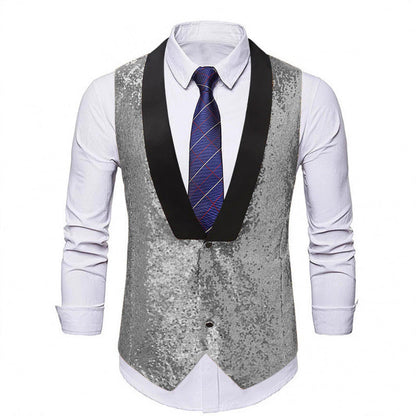 Herren Weste Glitzer Abendmode Berlin Stil