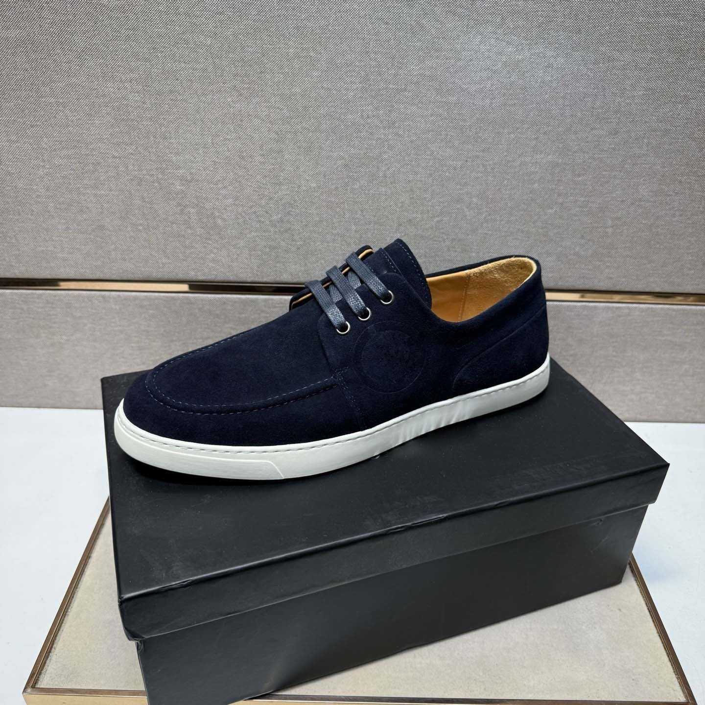 Damen Sneaker Mokassin Weichleder Rutschfest