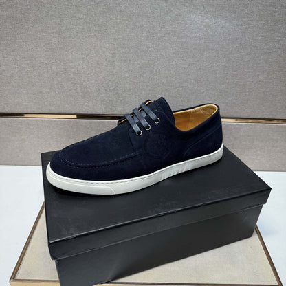Damen Sneaker Mokassin Weichleder Rutschfest