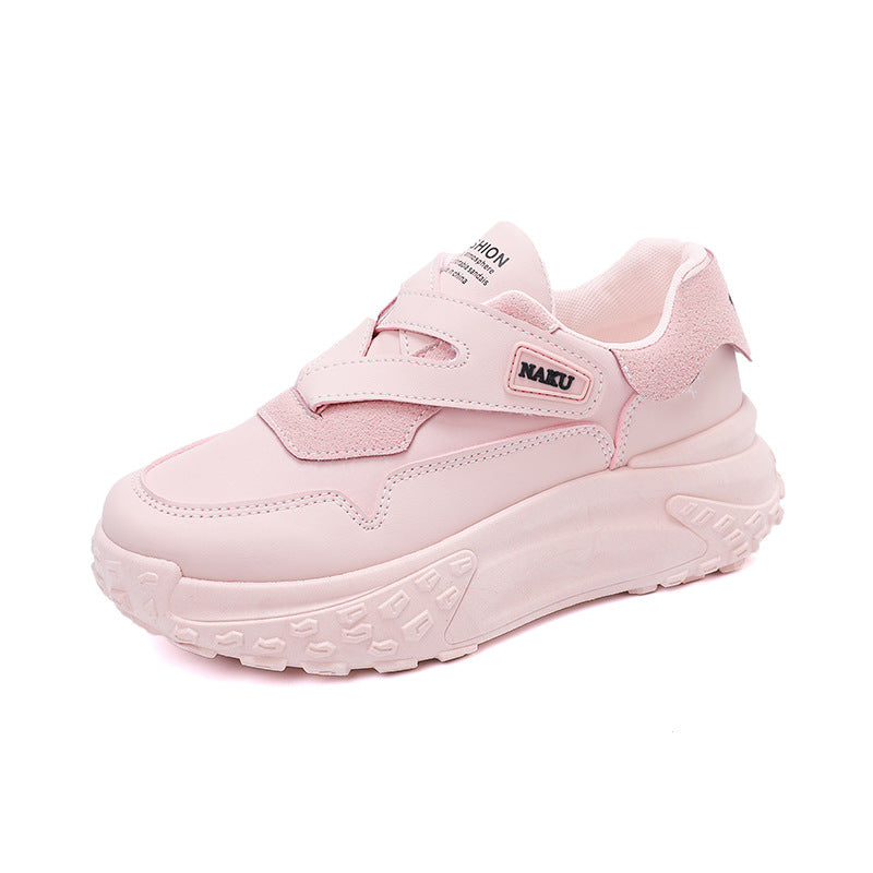 Damen Sneaker Slipper Bequem Klettverschluss Weich