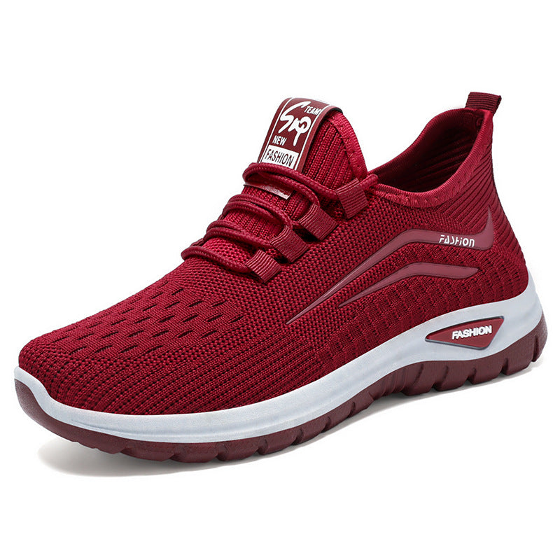 Damen Sneaker Atmungsaktiv Freizeit Schuhe Bequem Elastisch