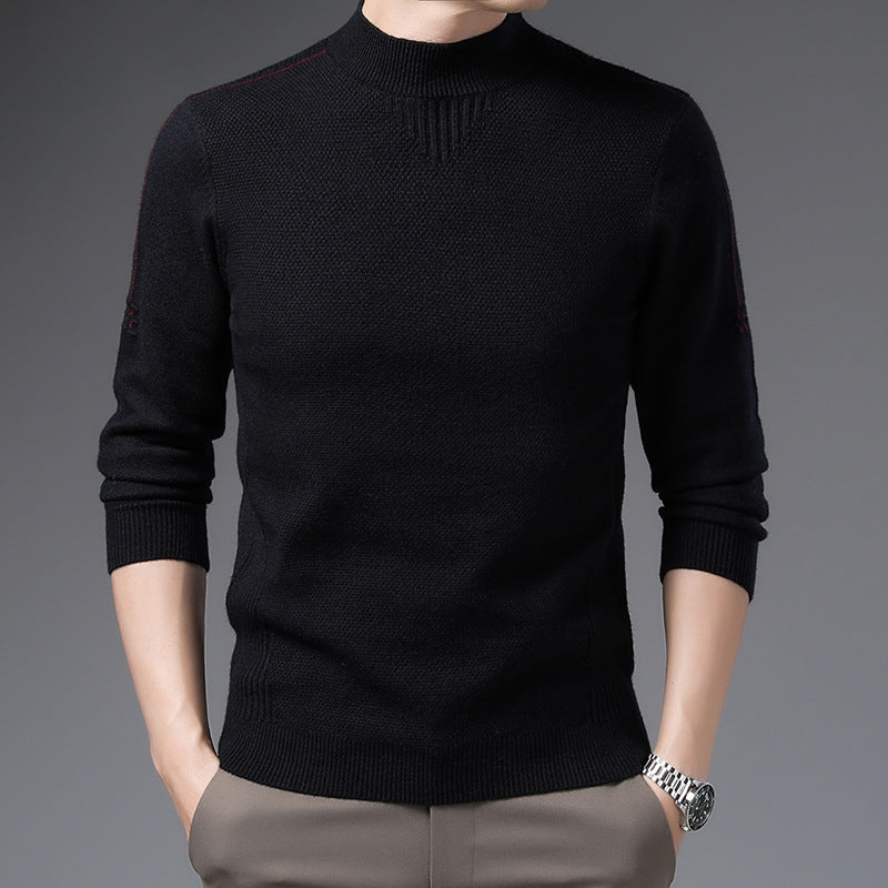 Herren Pullover Hochkragen Elegante Mode