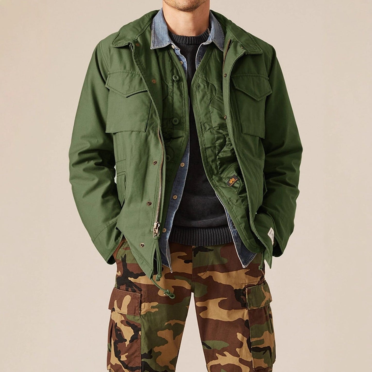 Herren Funktionsjacke Wasserabweisend mit Taschen