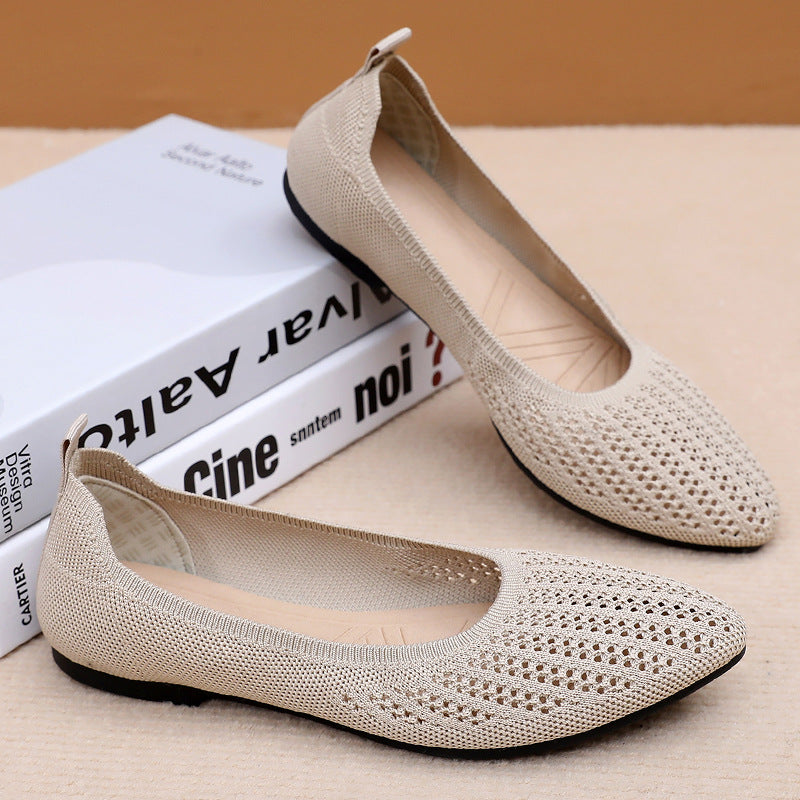 Damen Ballerinas Atmungsaktiv Flexibel Elegant - BerlinGlamour