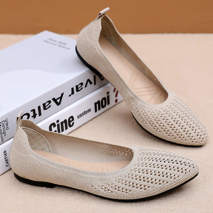 Damen Ballerinas Atmungsaktiv Flexibel Elegant - BerlinGlamour