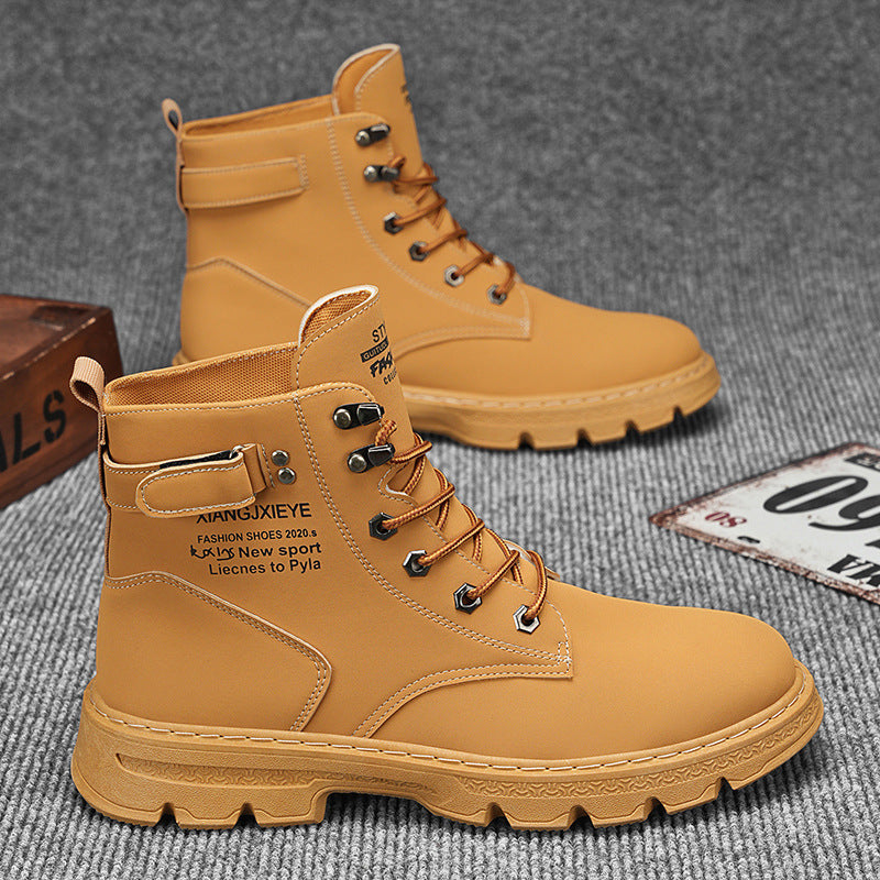 Damen Lederstiefel Robust Schnürstiefel Rutschfest Winter - BerlinGlamour