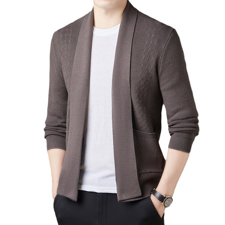 Herren Strickjacke Modern Praktisch mit Taschen