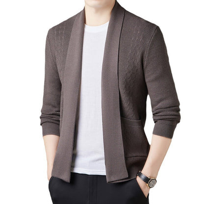 Herren Strickjacke Modern Praktisch mit Taschen