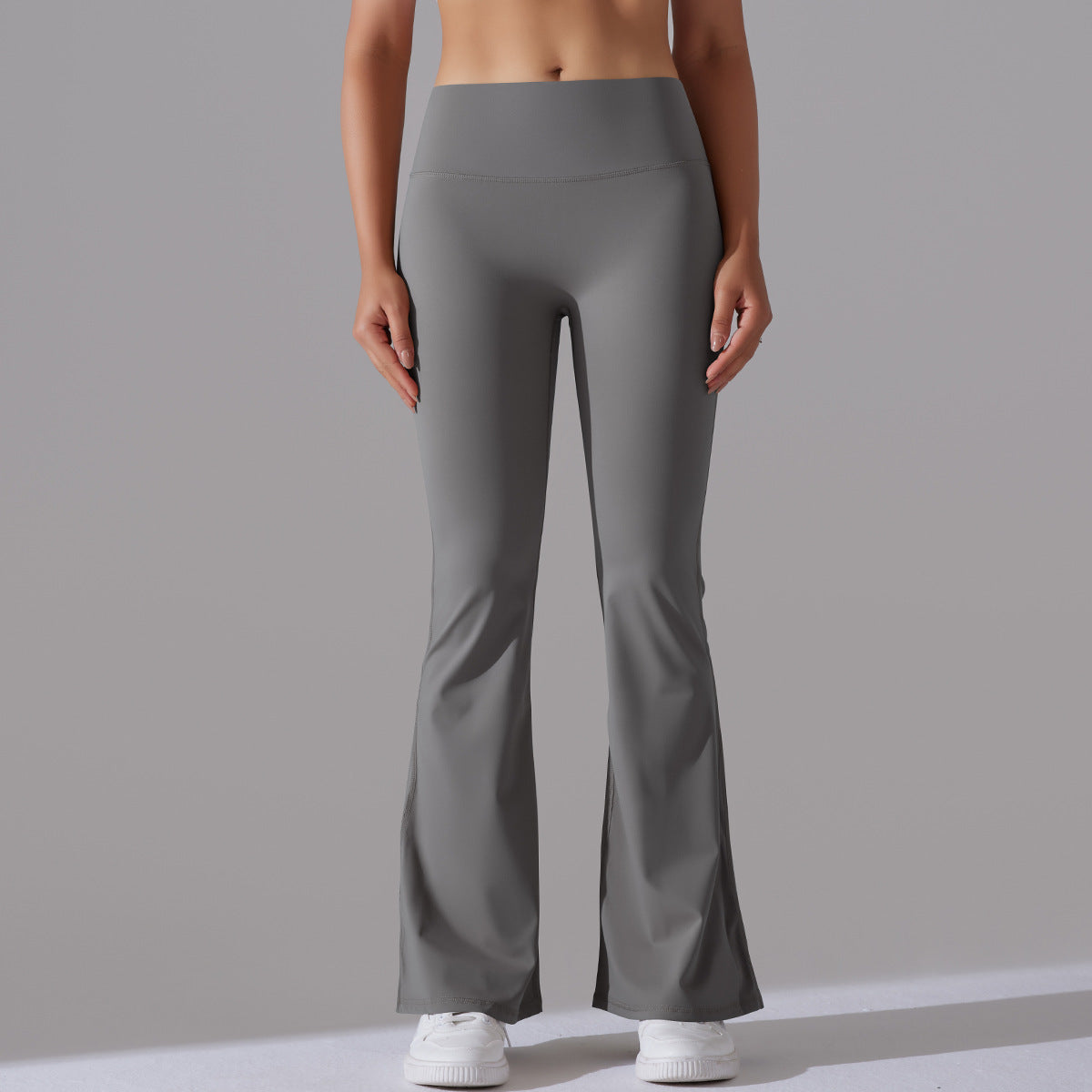 Fitnesshose Damengröße mit Hochem Bund Formende Leggings