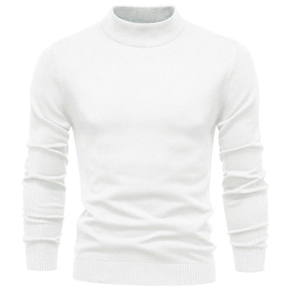 Herren Rollkragenpullover Weich Strick Material Rippstruktur