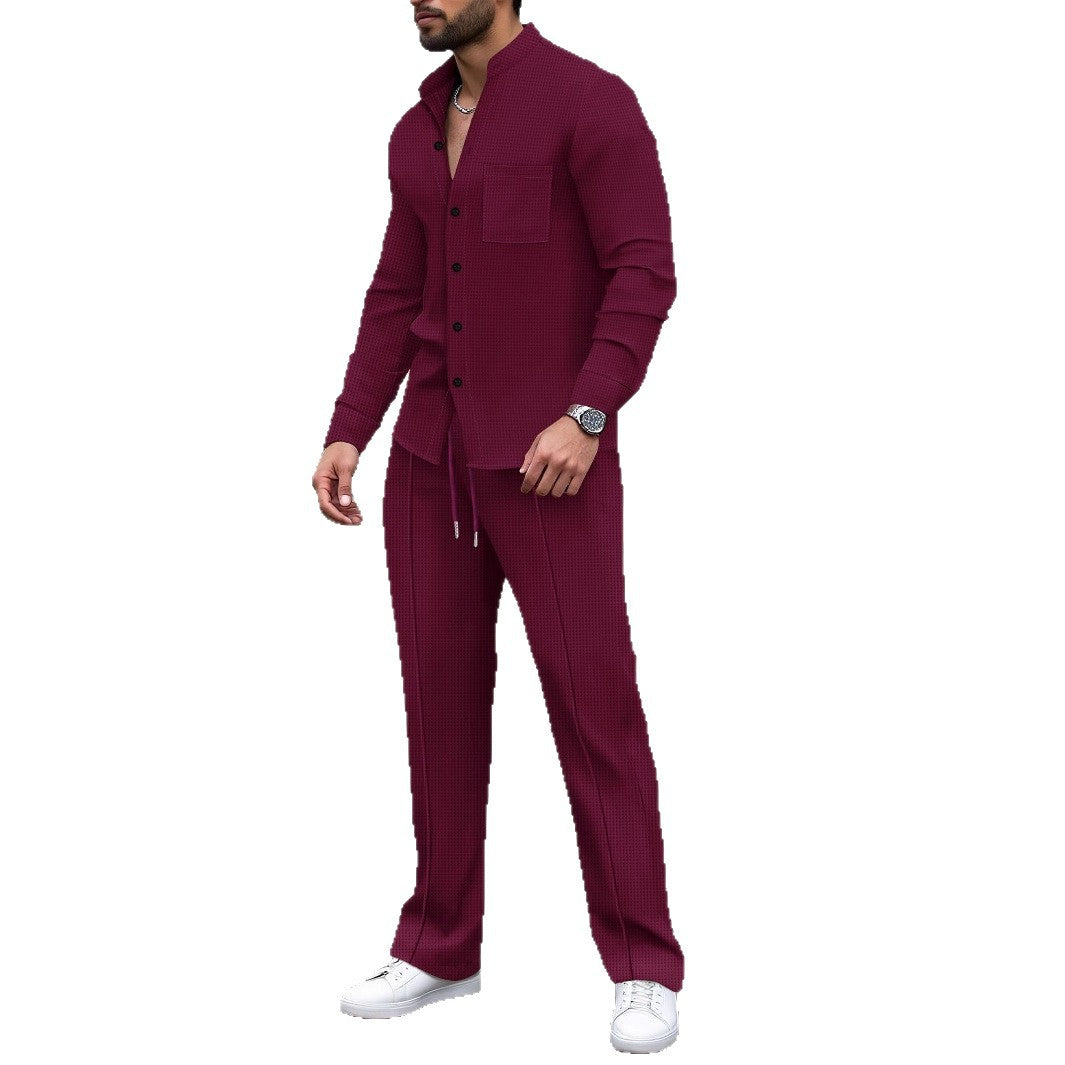 Herren Freizeithemd und Palazzo-Hose Modern Casual