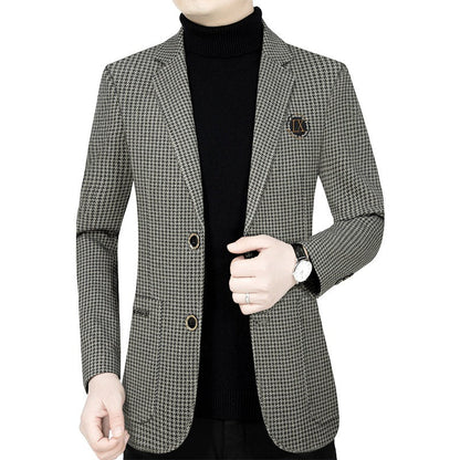 Herren Blazer Karomuster Elegant Modern