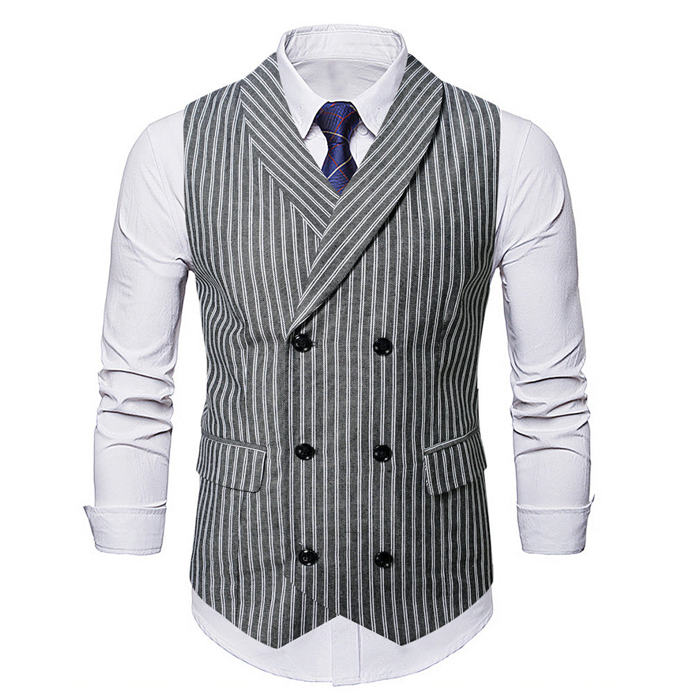 Herren Weste Strick gestreift Elegante Mode