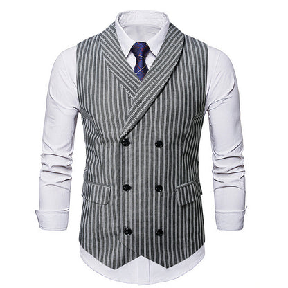 Herren Weste Strick gestreift Elegante Mode